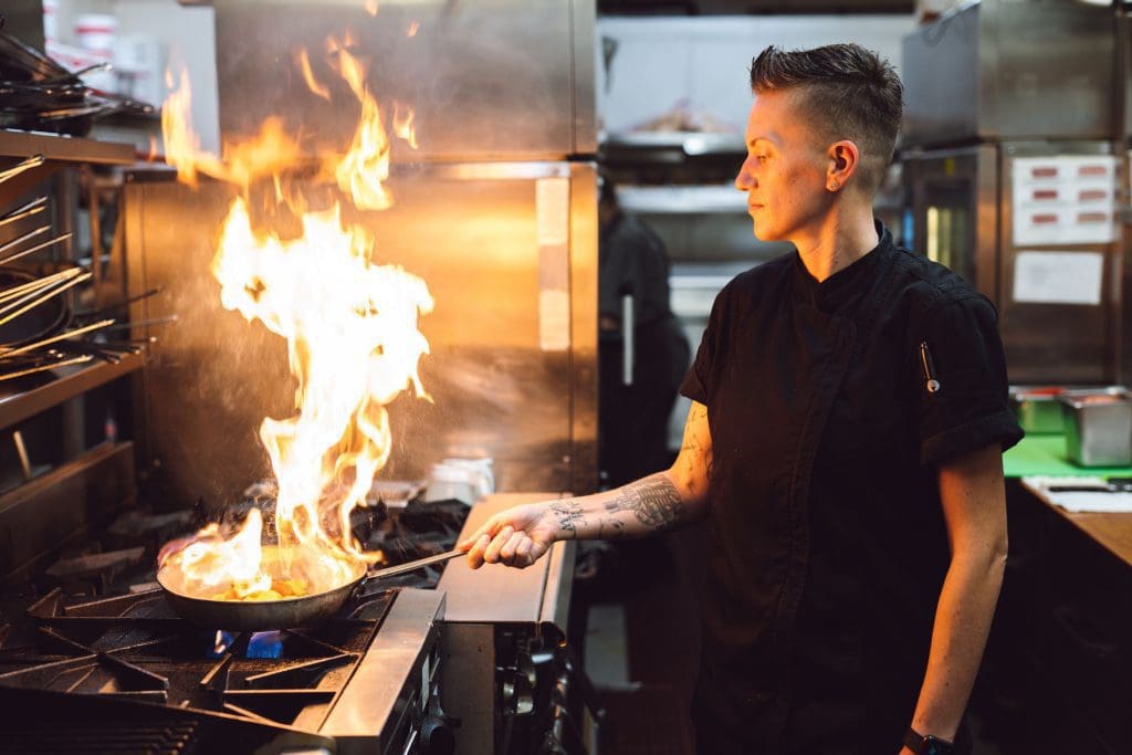 Chef Blake Kaba at work