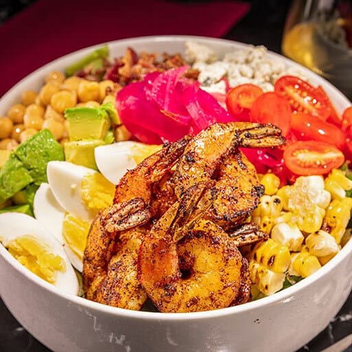 blackened shrimp cobb salad